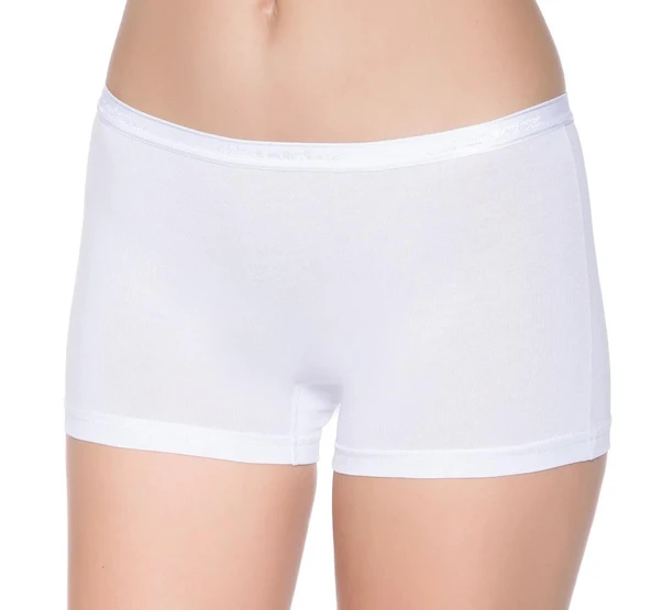 Yıldız 3620 Kadın Beyaz Modal Kemerli Boxer - 2