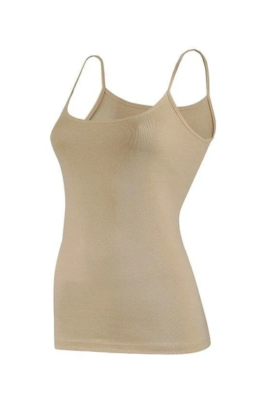 Yıldız 2026 Battal Ten İp Askılı Biyeli Kadın Atlet