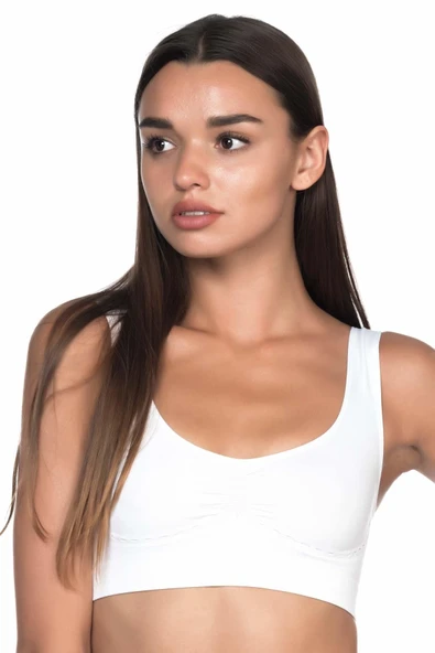 M.I 4015 Dikişsiz Dekolte Toparlayıcı Sütyen - 6