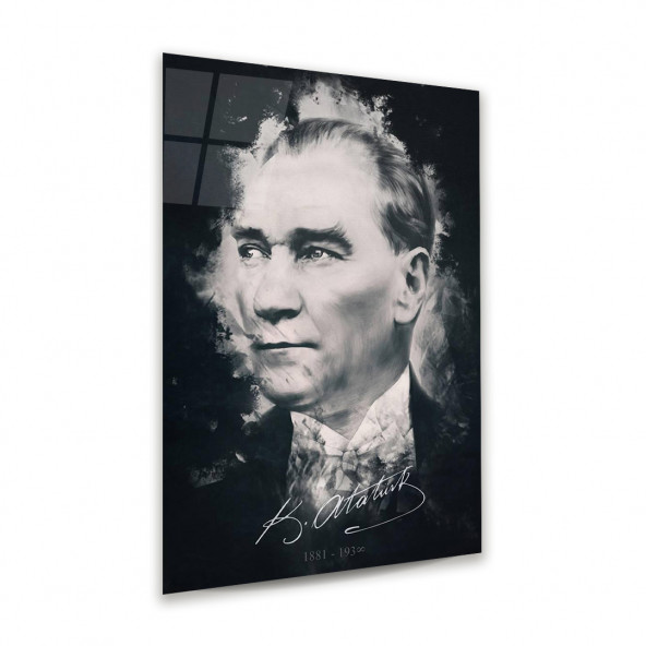 Glass Art Concept Atatürk Silüeti 50x70 cm Cam Tablo - 3