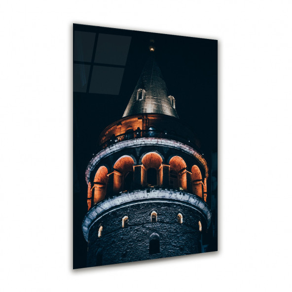 Glass Art Concept Galata Kulesi 50x70 Cm Cam Tablo - 3