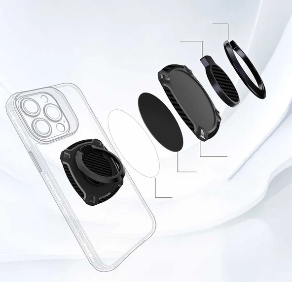 Metal Telefon Yüzük Tutucu Ring Aparat RNG-27 - 9