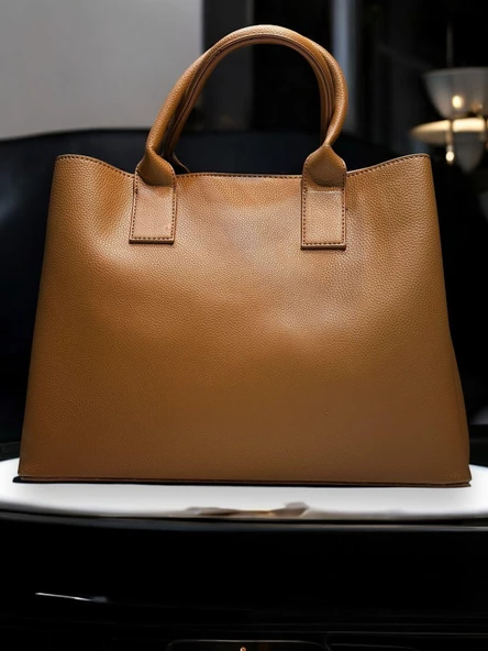 Armine Kartlık ve Bileklik Hediyeli El Ve Kol Çantası Suni Deri Bayan Omuz Çantası VS.BLKT.0053 - Resim 5