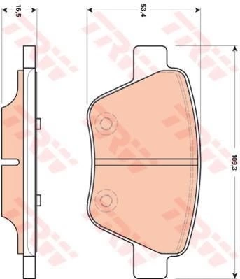 Volkswagen Beetle Arka Fren Balatasi (2013-2015) 1.4TSI, 2.0 TSI 5K0698451 - 2