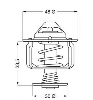 Nissan Primera Termostat (1995-2008) 2.0, 1.6, 1.8 2120086J01 - 2