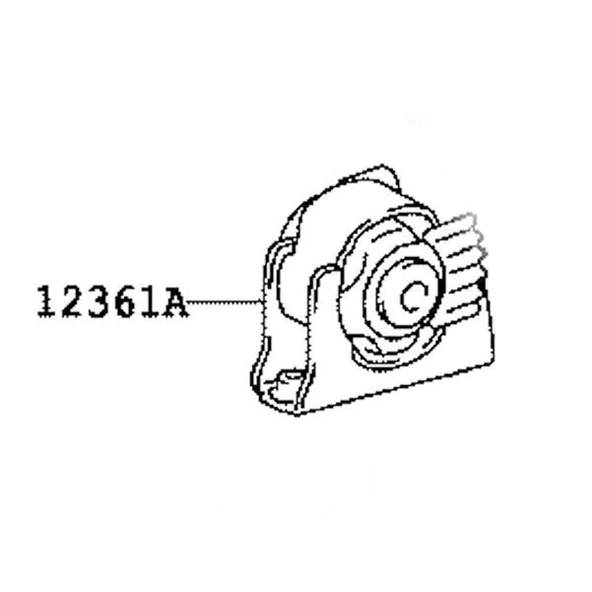 Toyota Verso Motor Takozu (2009-2017) 1.6 123610T080