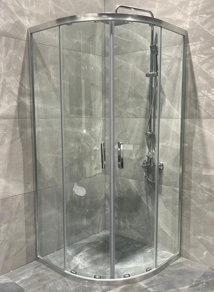 Teknesiz Oval Cam Duşakabin ND110