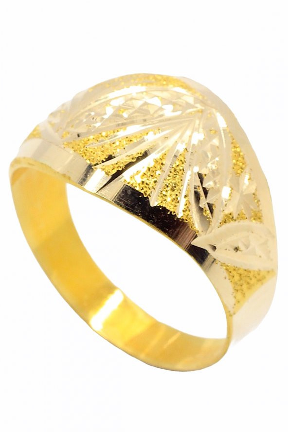 Cigold Taşsız Yüzük 14 Ayar Altın 2,33 Gr OA-6319 - 1