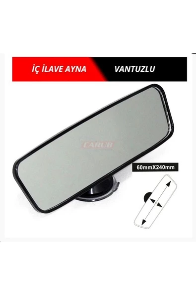 AYNA İÇ İLAVE VANTUZLU 24CM - 1