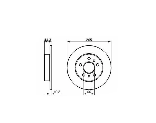 Renault Laguna Arka Fren Diski (1994-2002) 2.0 7701207295