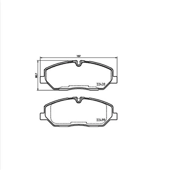 Hyundai H350 Ön Fren Balata (2014-2018) 2.5 CRDI 5810159A00 ürün görseli