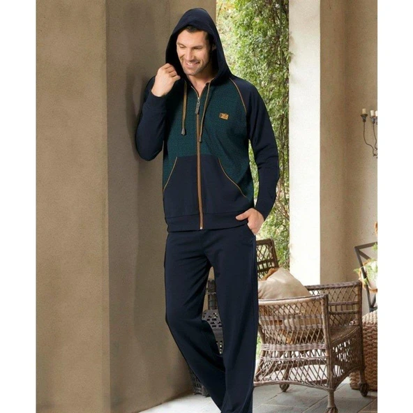 Kly 2062 Kapüşonlu Erkek Eşofman Takımı - 2