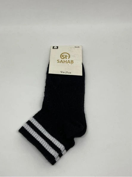 Sahab 3020 Kadın Çizgili Patik Çorap - 4