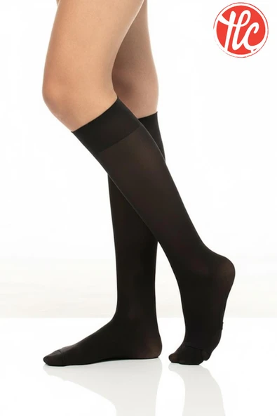 İtaliana Orta Kalın 40 Denye Burnu Açılabilen Pratik Dizaltı Abdest Çorabı - 2