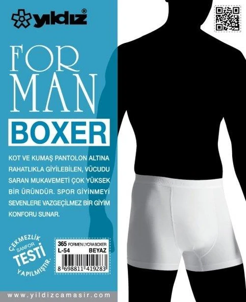 Yıldız 365 Beyaz Forman Likralı Boxer - 2