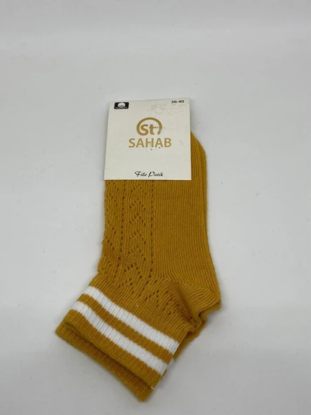 Sahab 3020 Kadın Çizgili Patik Çorap