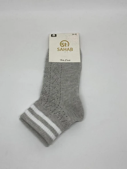 Sahab 3020 Kadın Çizgili Patik Çorap - 3