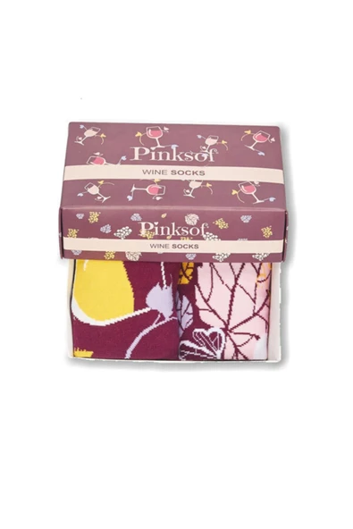 Pinksof P01U-5050-2K-3 Hareketli Eşli (kadın-erkek) 2 Çift Soket Çorap - 2