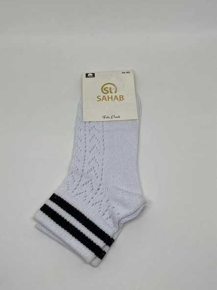 Sahab 3020 Kadın Çizgili Patik Çorap - 2