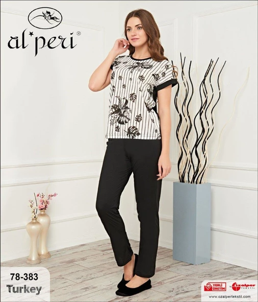Alperi 78-383 Kısa Kol Bayan Pijama Takımı