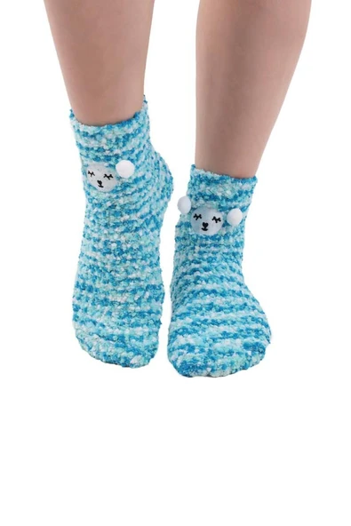 Sahab 48900 Kadın Ayıcık Desenli Peluş Çorap - Resim 4