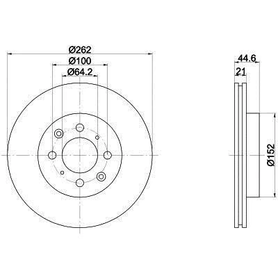 Honda Civic Ön Fren Disk (1996-2006) 1.6, 1.4 45251SK7A10