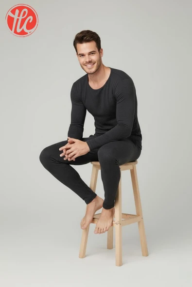 Goldenbay 2518 Erkek O Yaka Uzun Kollu Üst Termal Sıcak Tutan İçlik - 2