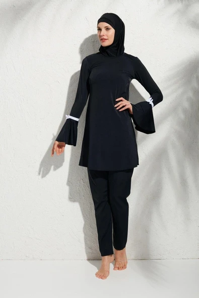 Pierre Cardin 191934 Uzunkollu Kolu Volanlı Tesettür Mayo ürün görseli