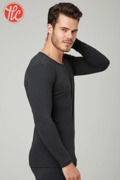 Goldenbay 2518 Erkek O Yaka Uzun Kollu Üst Termal Sıcak Tutan İçlik - 4