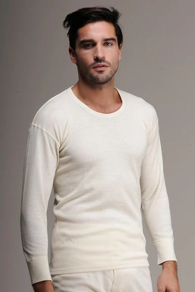 Hasyün 00913 Yün Erkek Uzun Kollu Fanila ürün görseli 1