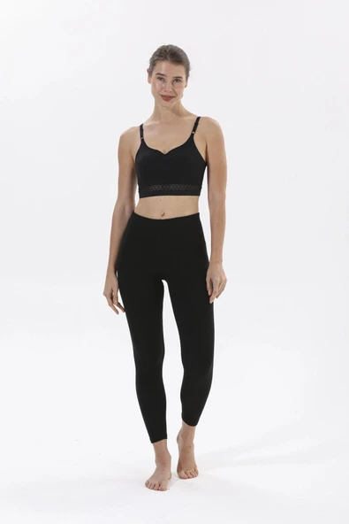 Yıldız 3870 Kadın Likralı Kışlık Sıcak Tutan Termal Tayt İçlik