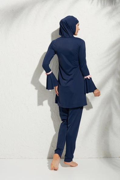 Pierre Cardin 191934 Uzunkollu Kolu Volanlı Tesettür Mayo - Resim 8