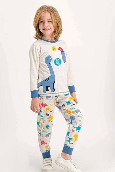 Roly Poly 1630 1-4 Yaş Uzun Kollu Erkek Çocuk Pijama Takımı - 4