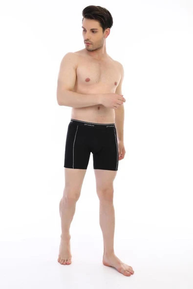 Çift Kaplan 855 Erkek Biyeli Elastanlı Boxer - Resim 7