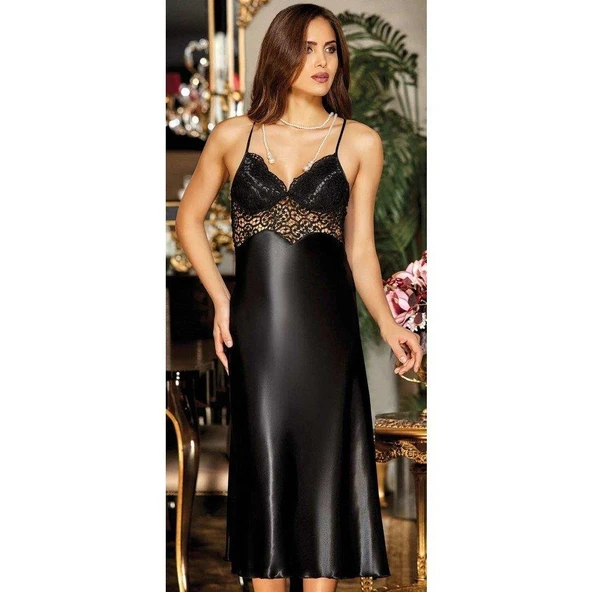 Jeremi 473 6'lı İpek Saten Gecelik Sabahlık Çeyiz Takımı - 3