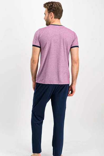 Arnetta 617 Los Angeles Mürdümmelanj Erkek Pijama Takımı - Resim 4