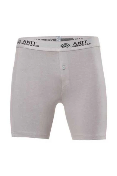 Anıt Erkek Likralı Pamuklu Düğmeli Uzun Boxer - 7