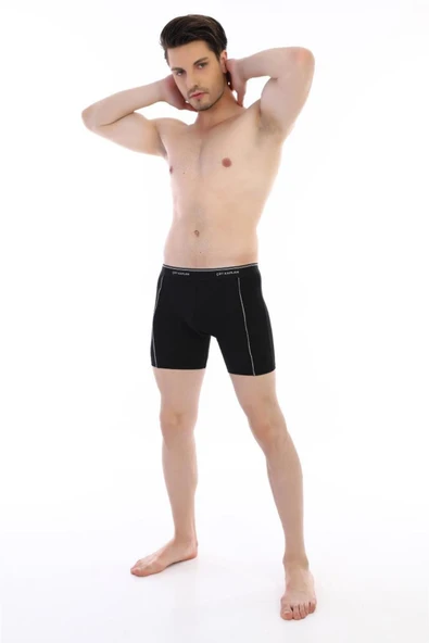 Çift Kaplan 855 Erkek Biyeli Elastanlı Boxer - Resim 9