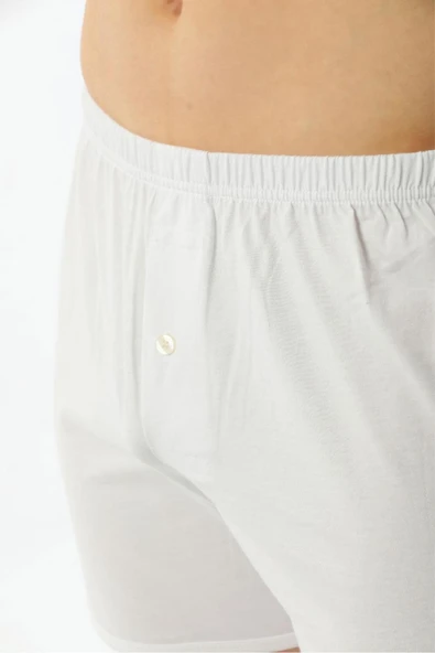 Çift Kaplan Erkek Beyaz %100 Pamuklu Süprem Spor Külot 1 Adet - 5