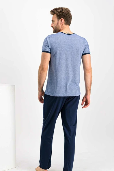 Arnetta 617 Los Angeles Mürdümmelanj Erkek Pijama Takımı - Resim 9