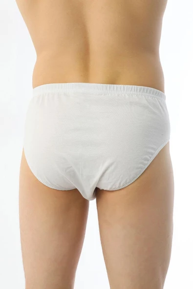 Çift Kaplan 740 Erkek Süprem Kumaş Beyaz Slip Külot - Resim 5