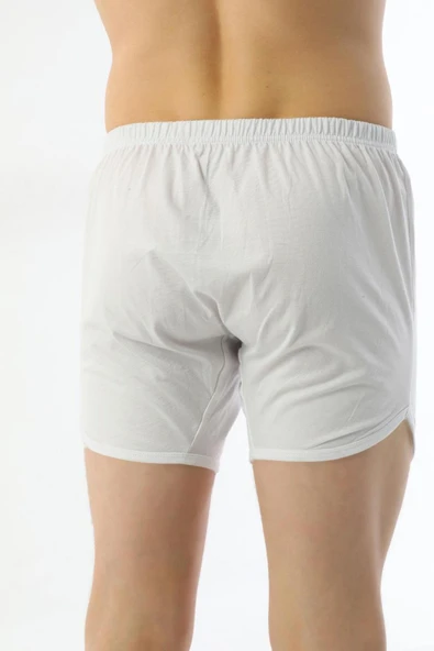 Çift Kaplan Erkek Beyaz %100 Pamuklu Süprem Spor Külot 1 Adet - 6