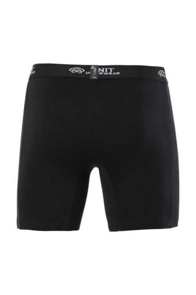 Anıt Erkek Likralı Pamuklu Düğmeli Uzun Boxer - 5