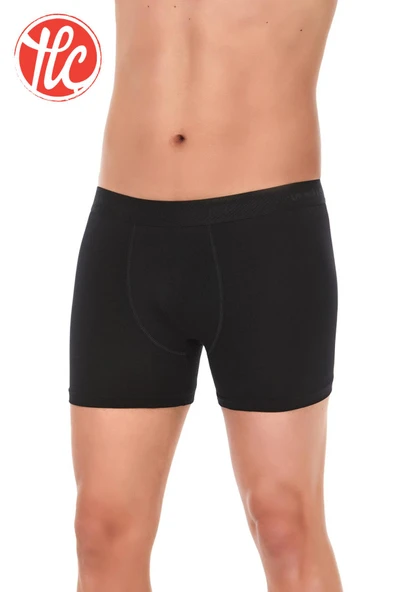 Yıldız 40 Erkek Siyah Terletmez Modal Kumaş Likralı Boxer - Resim 2