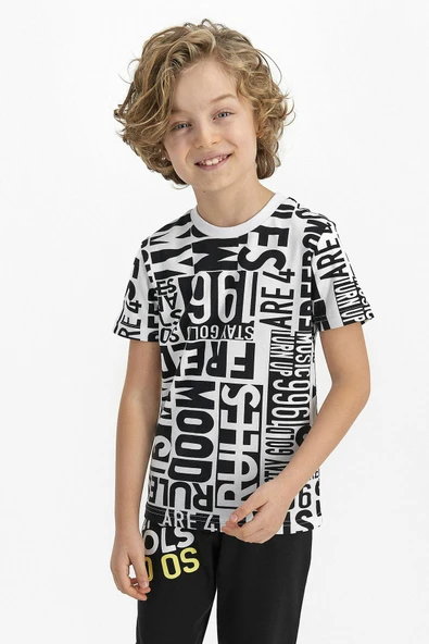 Roly Poly 2371 Freedom Genç Erkek Kısa Kol Pijama Takımı - Resim 7