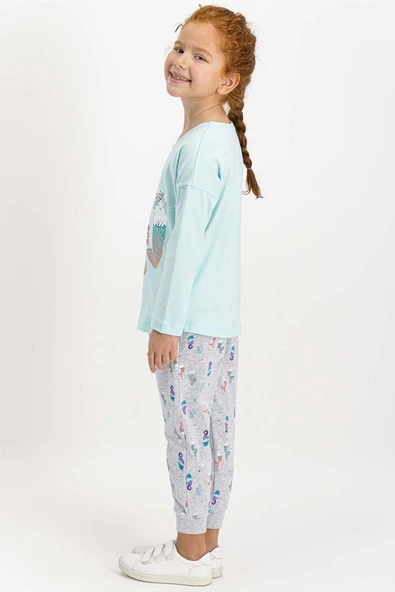 Roly Poly 1742 Garson Boy Uzun Kollu Kız Çocuk Pijama Takımı - 2