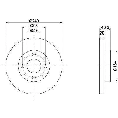 Fiat Palio Ön Fren Disk (1996-2012) 1.2, 1.4, 1.6 46419204