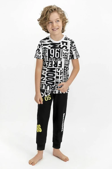 Roly Poly 2371 2-8 Yaş Freedom Erkek Kısa Kol Pijama Takımı - 2