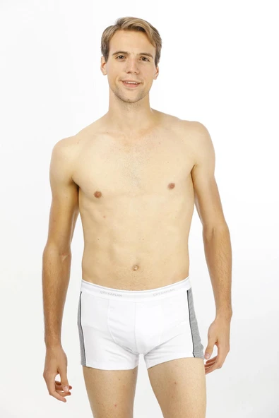 Çift Kaplan 850 Erkek Biyeli Elastanlı Boxer