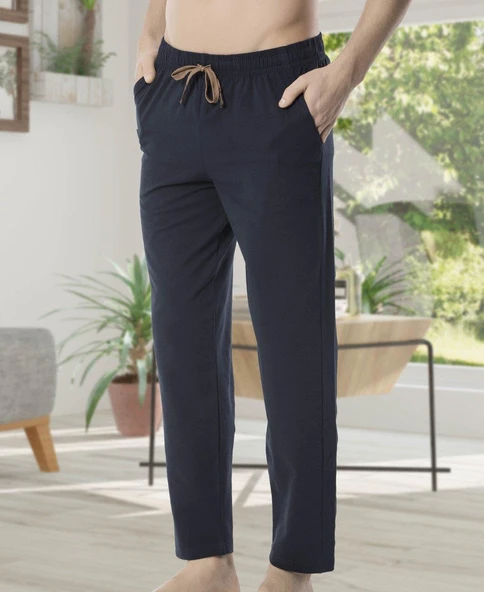 Kly 120 Büyük Beden Erkek Likralı Tek Penye Pijama Alt - 3